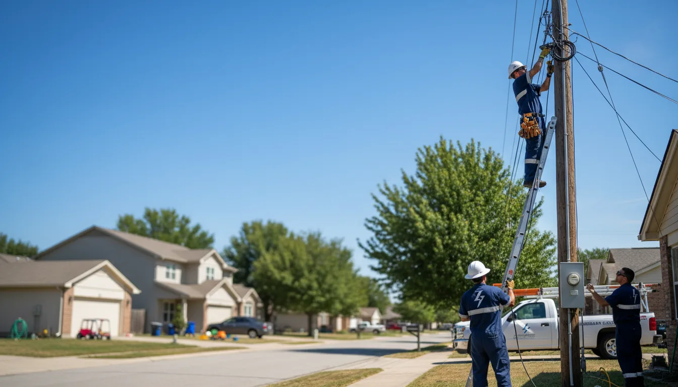 Residential electrician providing installation services in Adger, AL
